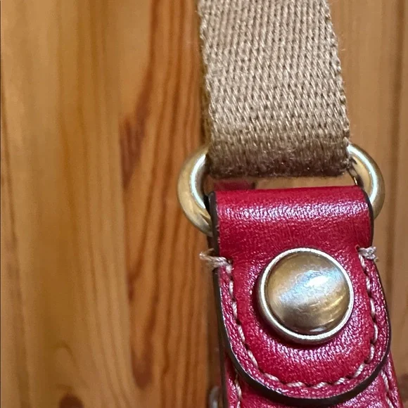 B. Makowsky  Red Leather Crossbody Bag - Picture 6 of 15